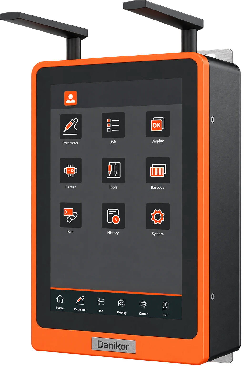 Controlador inalámbrico Serie CK de Danikor con antenas Wi-Fi