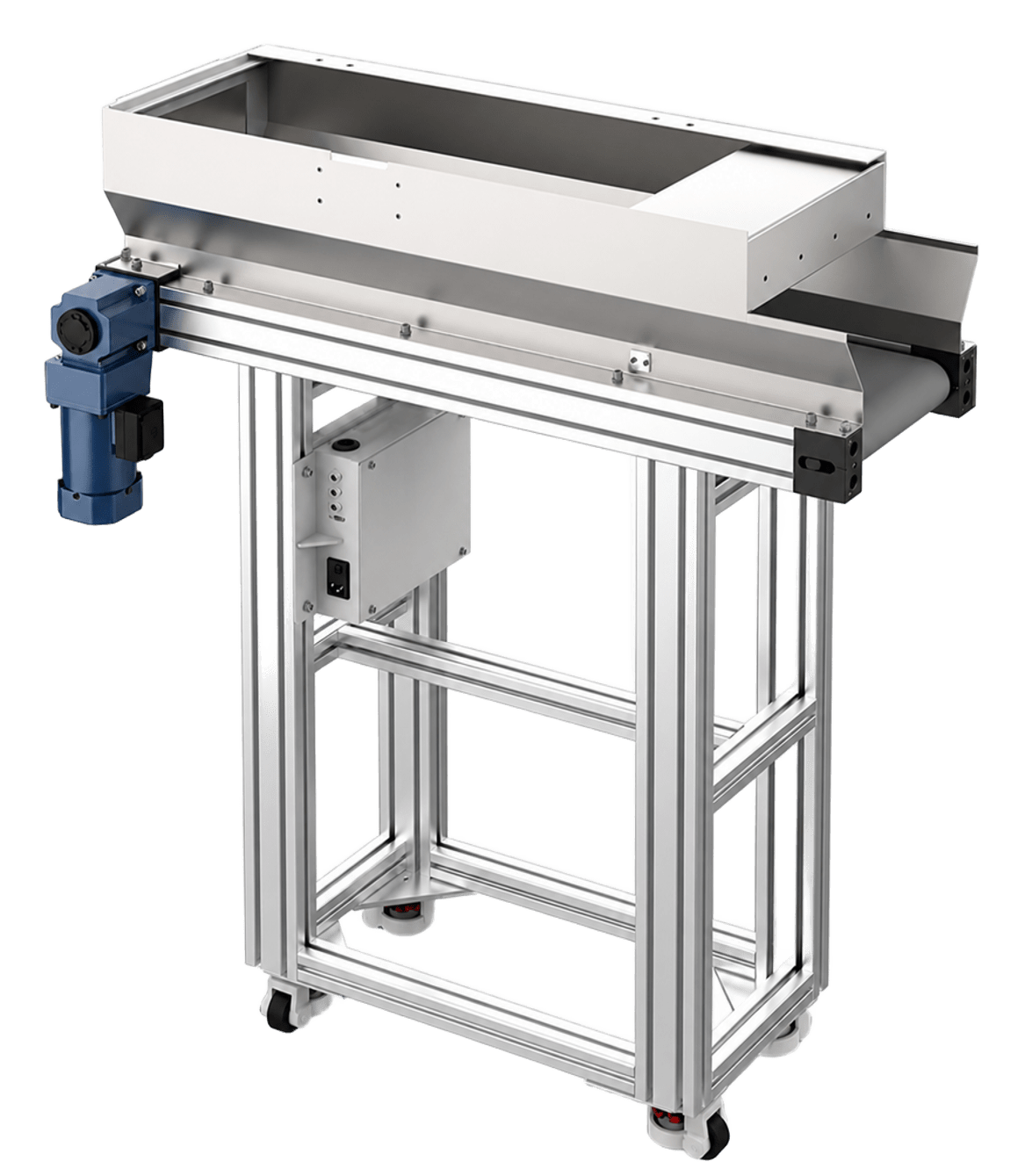 Tolva tipo correa Danikor HPS-BTF 20L y 50L — alimentación de bajo daño para piezas delicadas